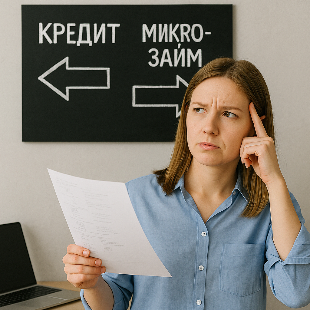 Выбор между микрозаймом и кредитом